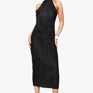 🥳 3/$26 A New Day Plissé Midi Black Dress - Size 1X NWT